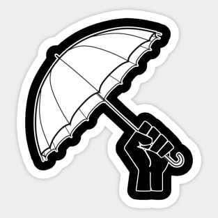 Black Lives Matter Protest Umbrella Frontline Defender Sticker